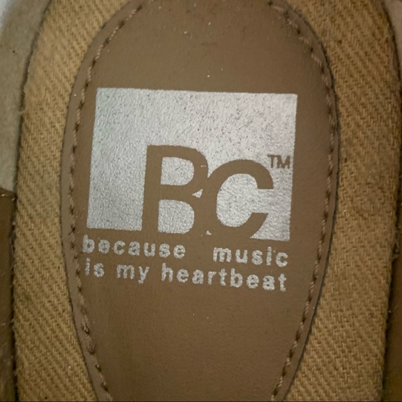 BC Because Music is my Heartbeat CHUNKY Gold SHOES - Picture 6 of 6